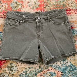 BKE Green Denim Shorts